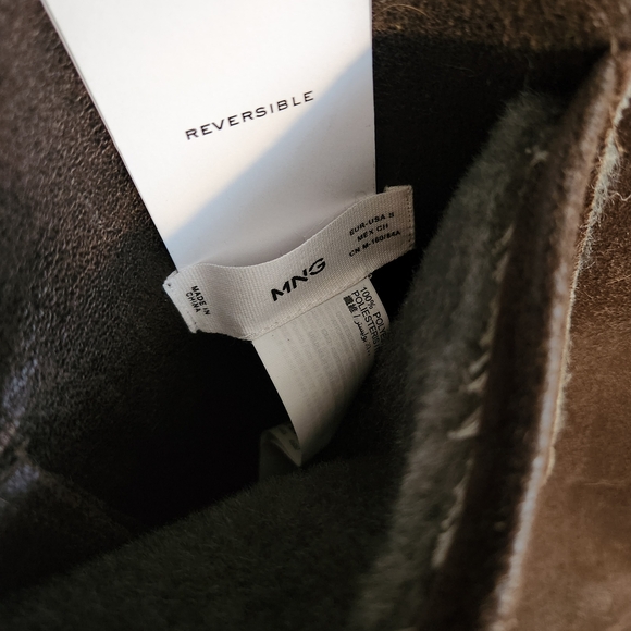 Mango Reversible Faux Shearling Coat BNWT - Picture 5 of 11